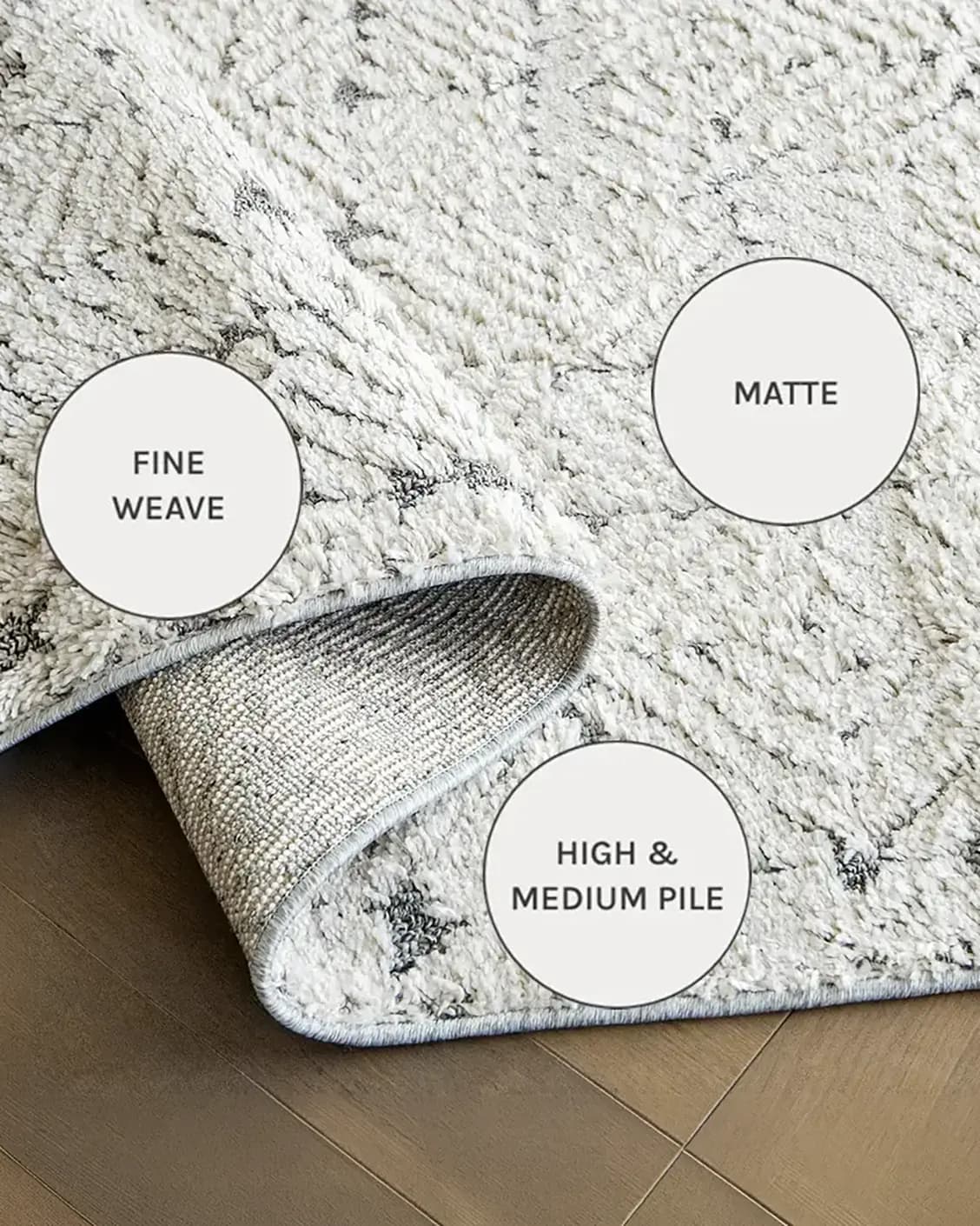 Conrad Sandy carpets in sandy, beige and grey, shown in a close-up as image 14