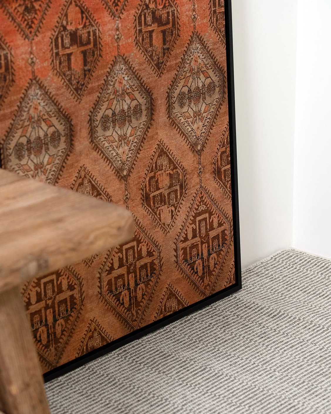 Terracotta canvas in brown, shown in a lifestyle close-up as image 6