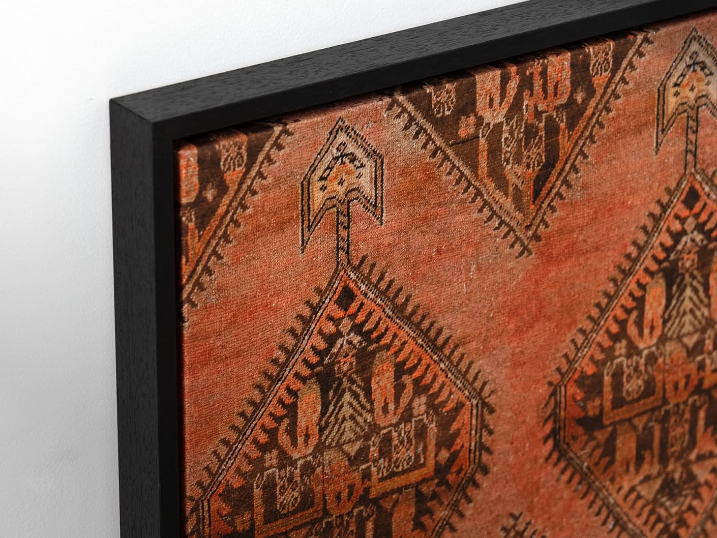 Terracotta canvas in brown, shown in a lifestyle left view as image 1