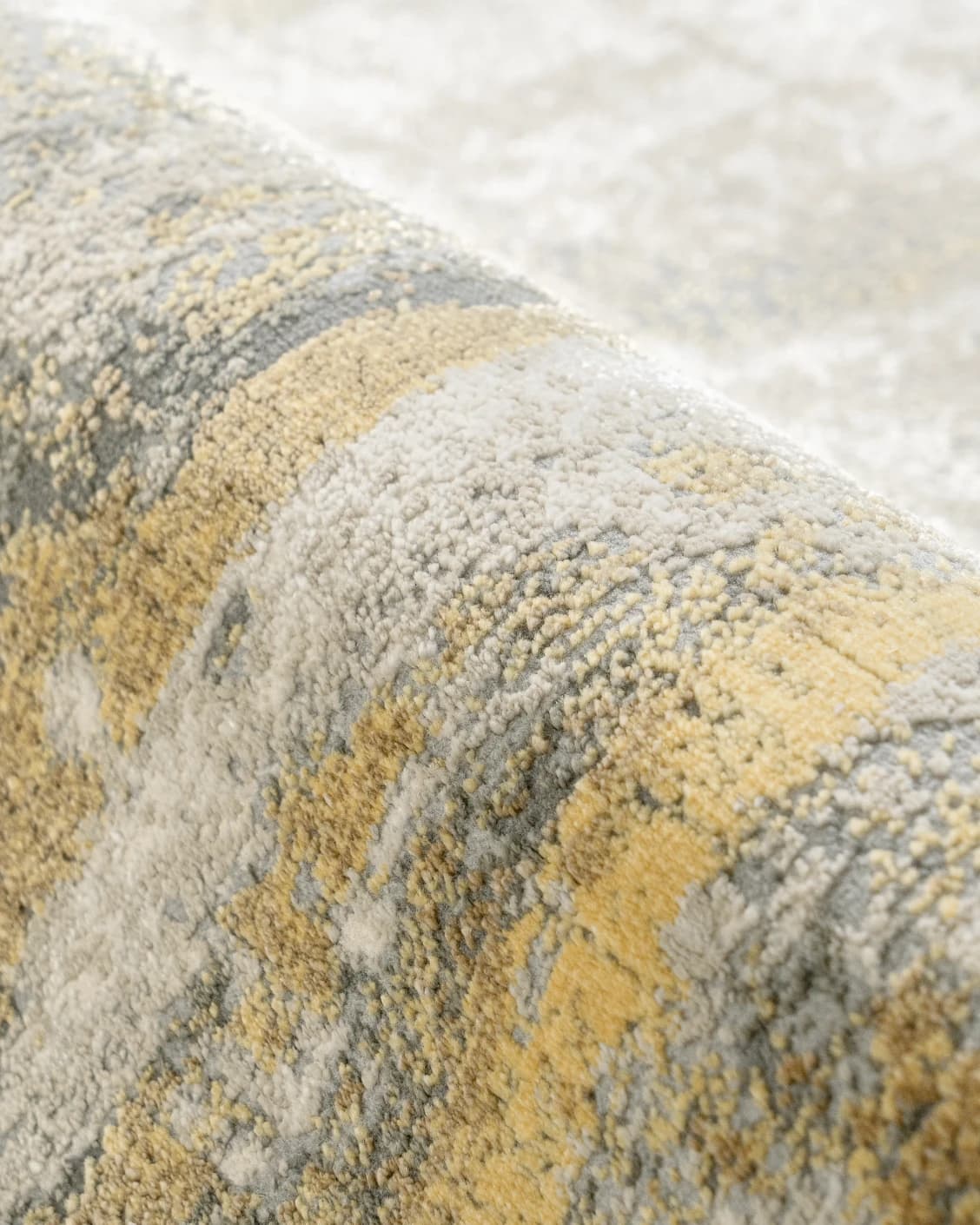 Cooper Goldberg carpet in grey and gold, shown in a product close-up as image 13