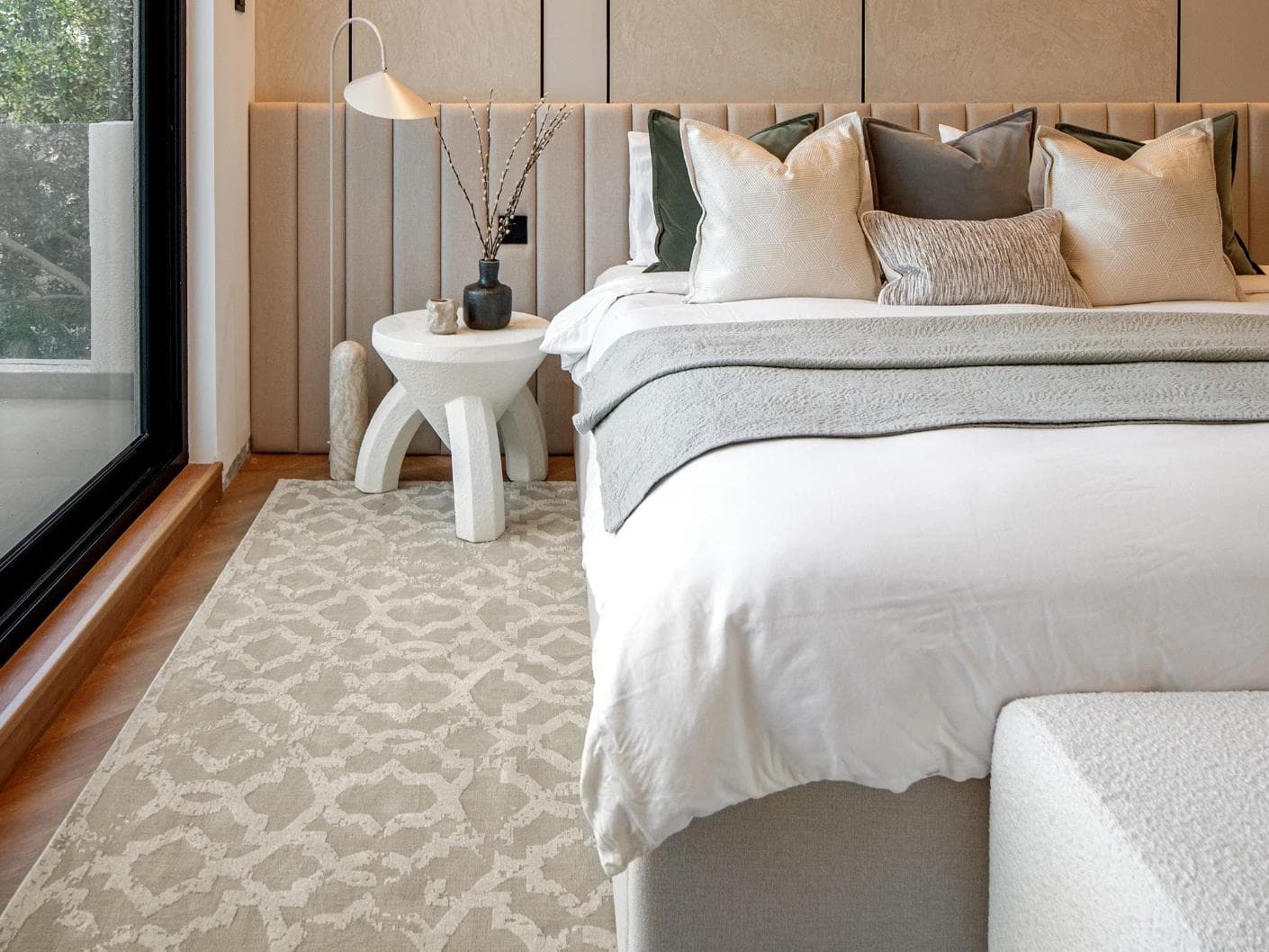 Cooper Sandy carpets in beige and ivory, shown in a lifestyle front view as image 2