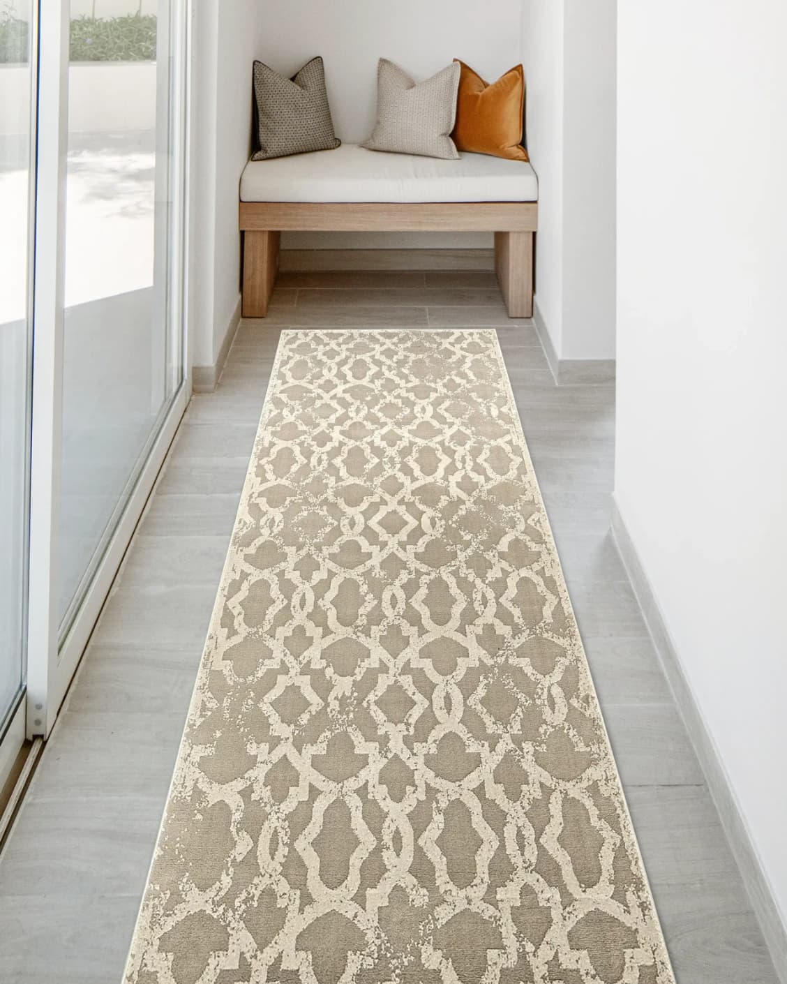 Cooper Sandy Runners carpet in beige and ivory, shown in a lifestyle front view as image 2