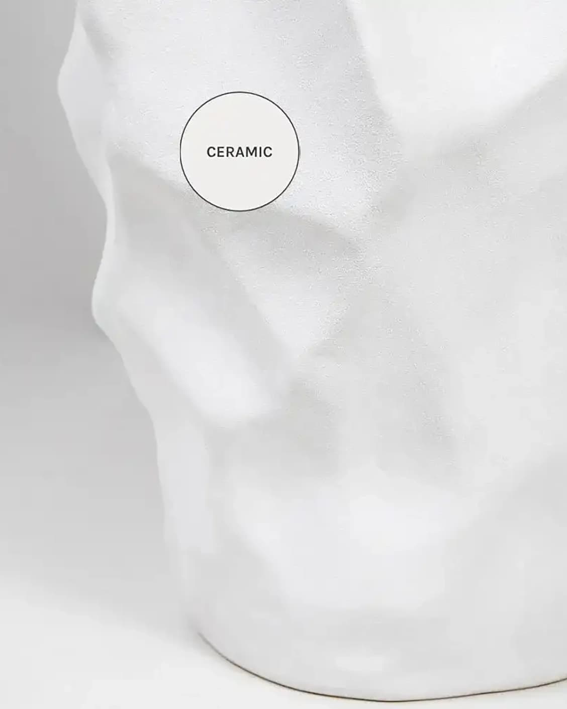 Cora Arneson vases in white, shown in a product close-up as image 10