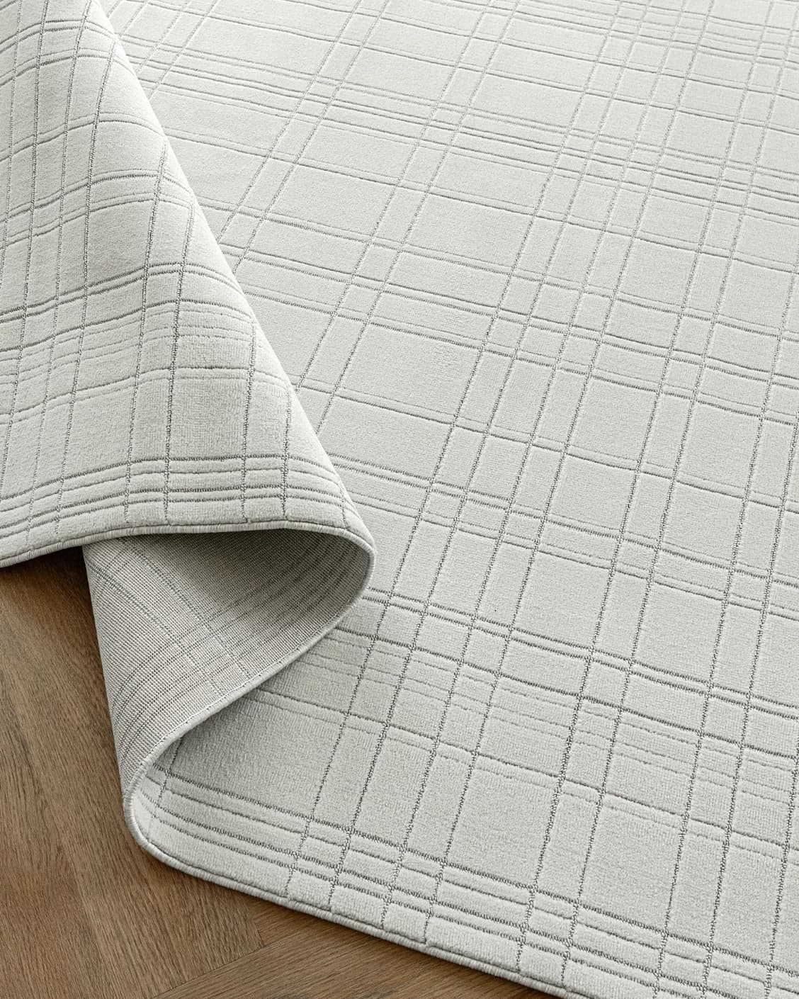 Corvin Sandy carpet in ivory and grey, shown in a product top view as image 13