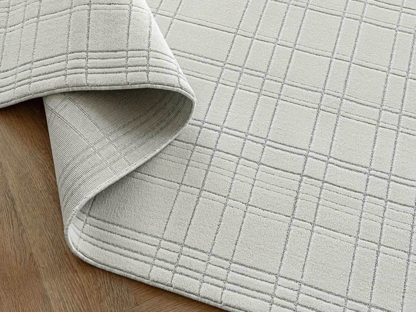 Corvin Sandy carpet in ivory and grey, shown in a product top view as image 13