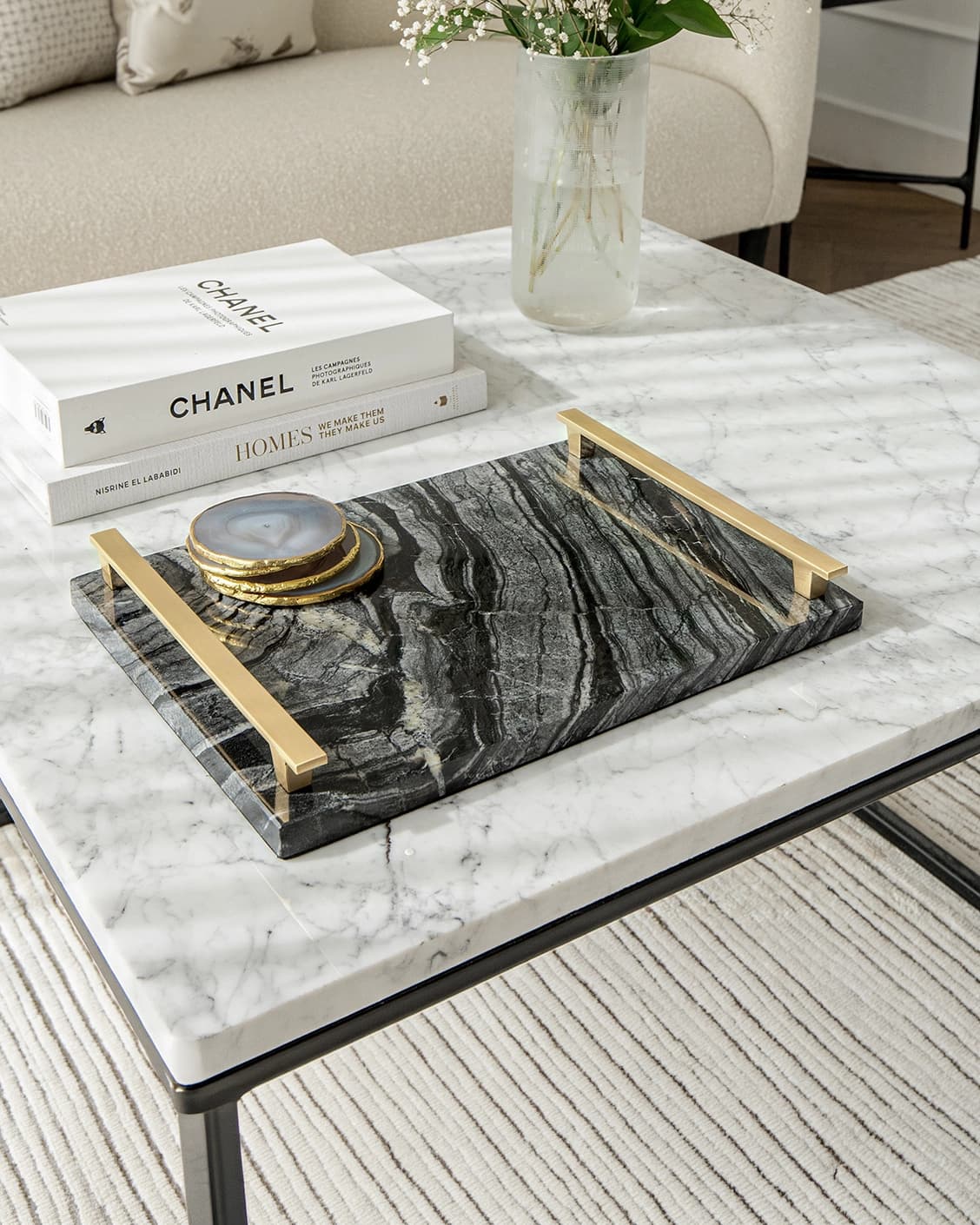 Daniel Bandiagara trays in gold and black, shown in a product top view as image 2