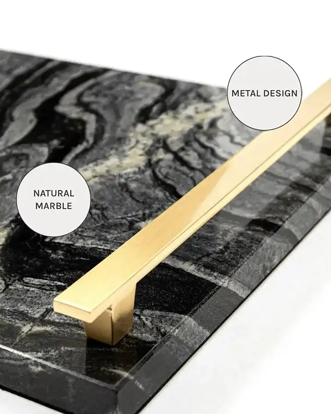 Daniel Bandiagara trays in gold and black, shown in a product close-up as image 12