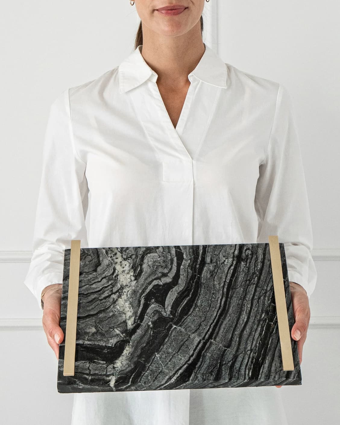 Daniel Bandiagara trays in gold and black, shown in a product front view as image 8