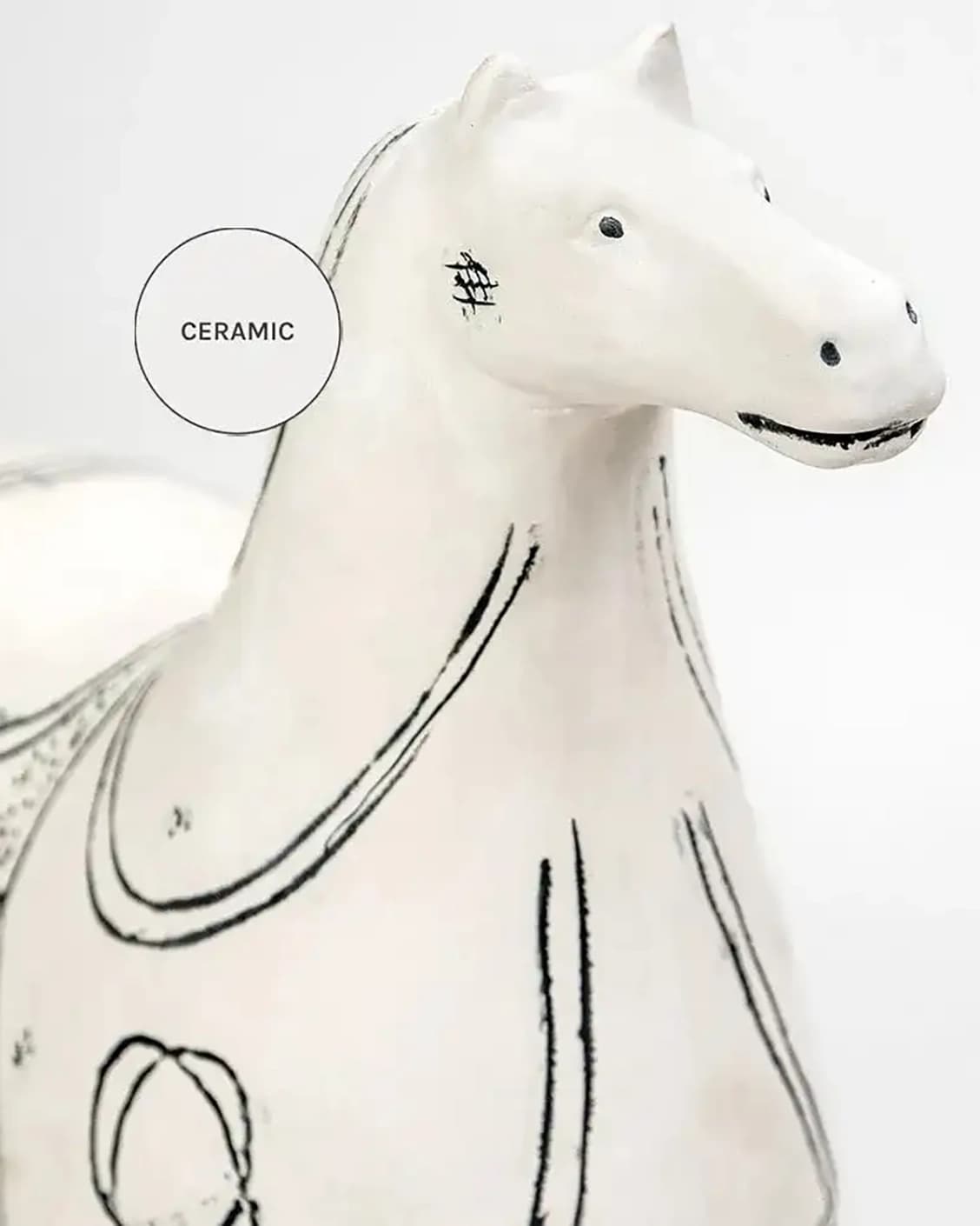 Danna Arneson statues and sculptures in black and white, shown in a product close-up as image 9