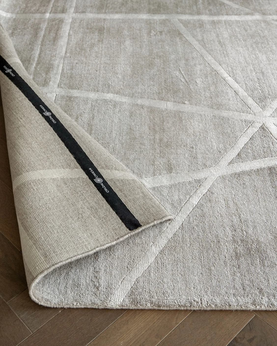 Dash Alba carpet in grey and ivory, shown in a product close-up front view as image 11