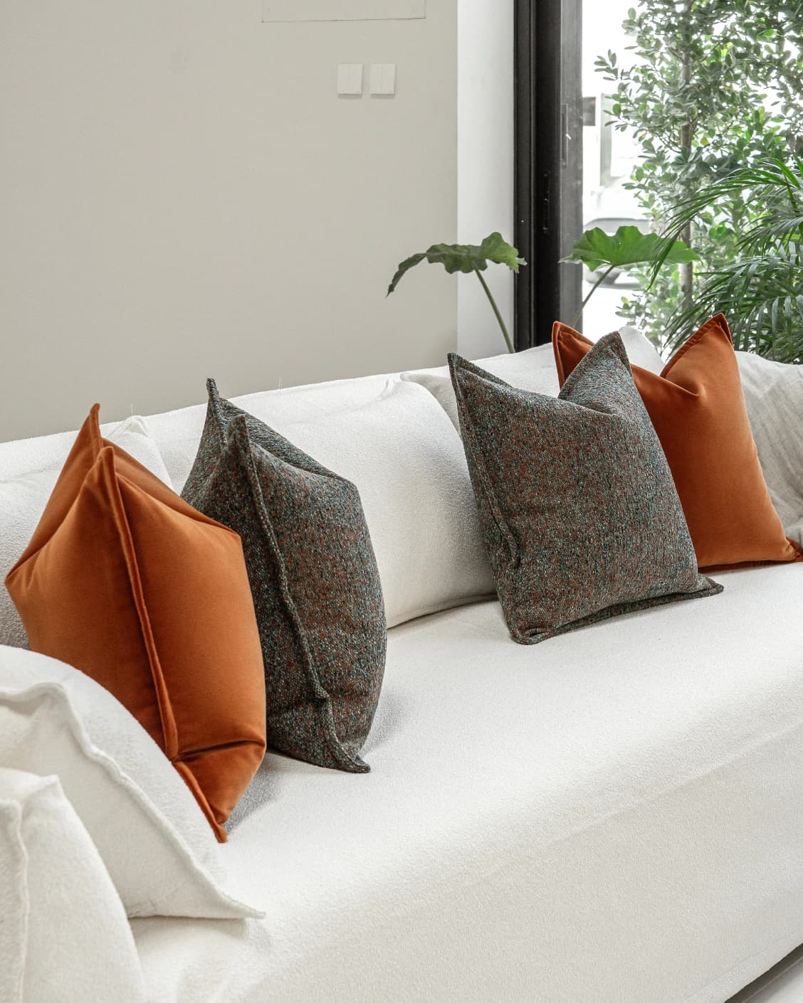 Deep Bundle cushion, shown in a lifestyle left view as image 2