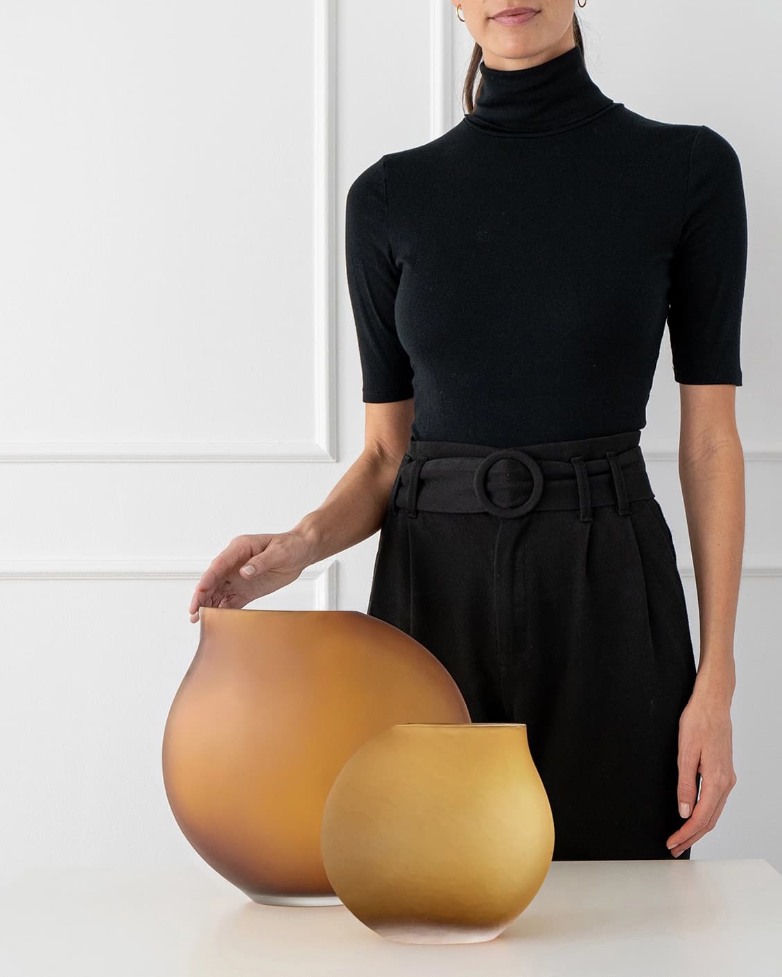 Denise Bundle vases in orange, shown in a product front view as image 7