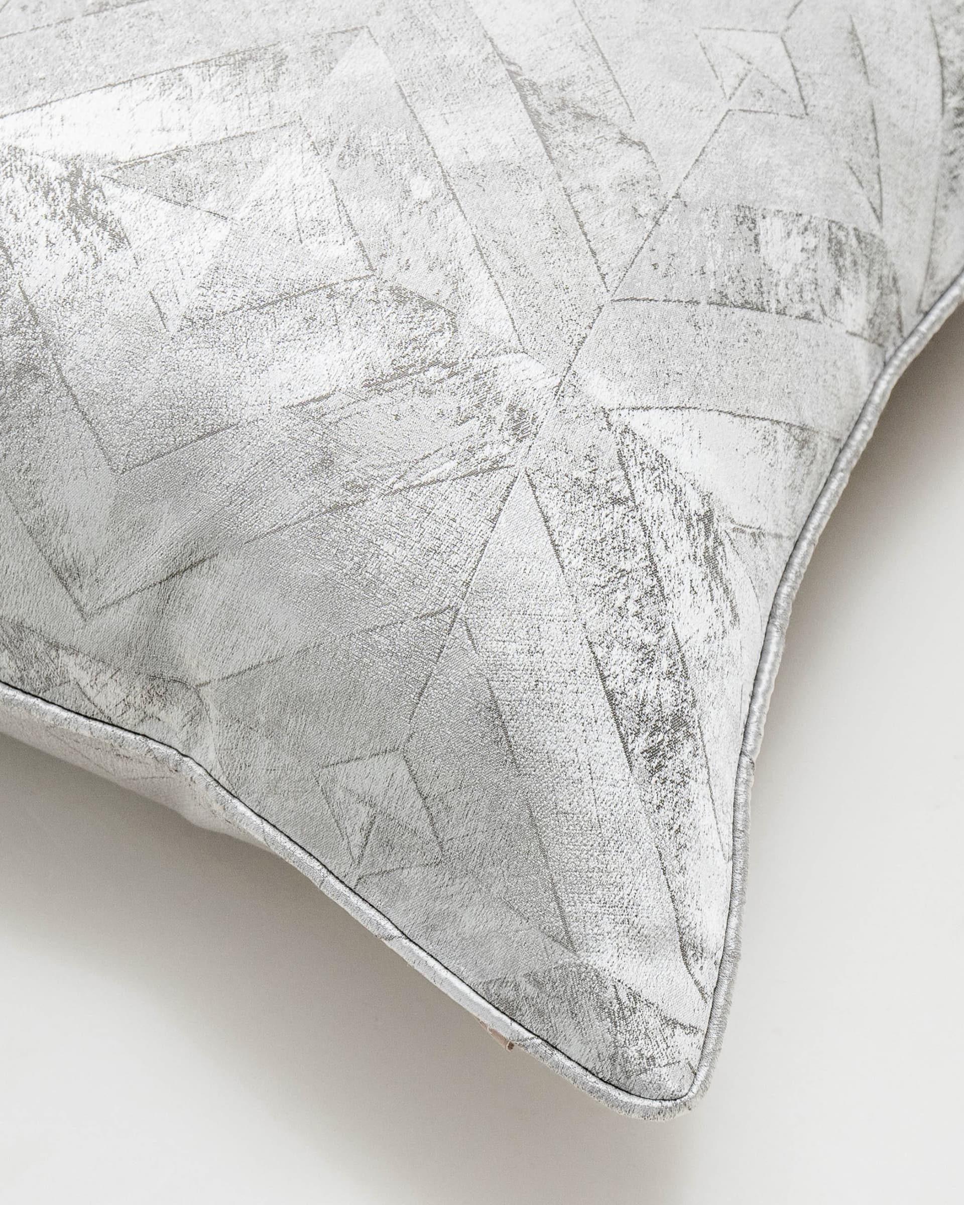 Diana Laurent cushion in silver, shown in a product top view as image 2
