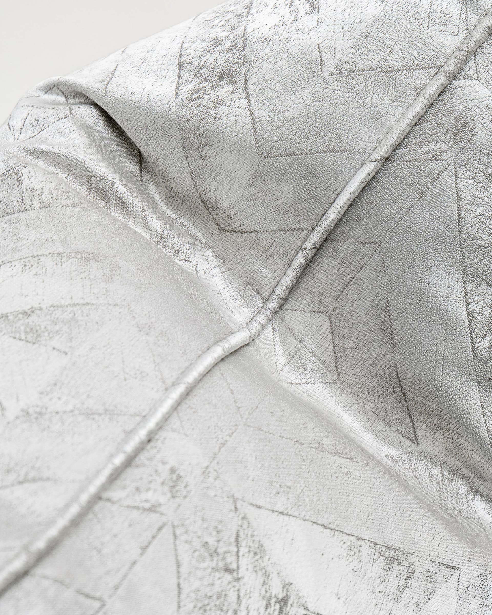 Diana Laurent cushion in silver, shown in a product top view as image 3