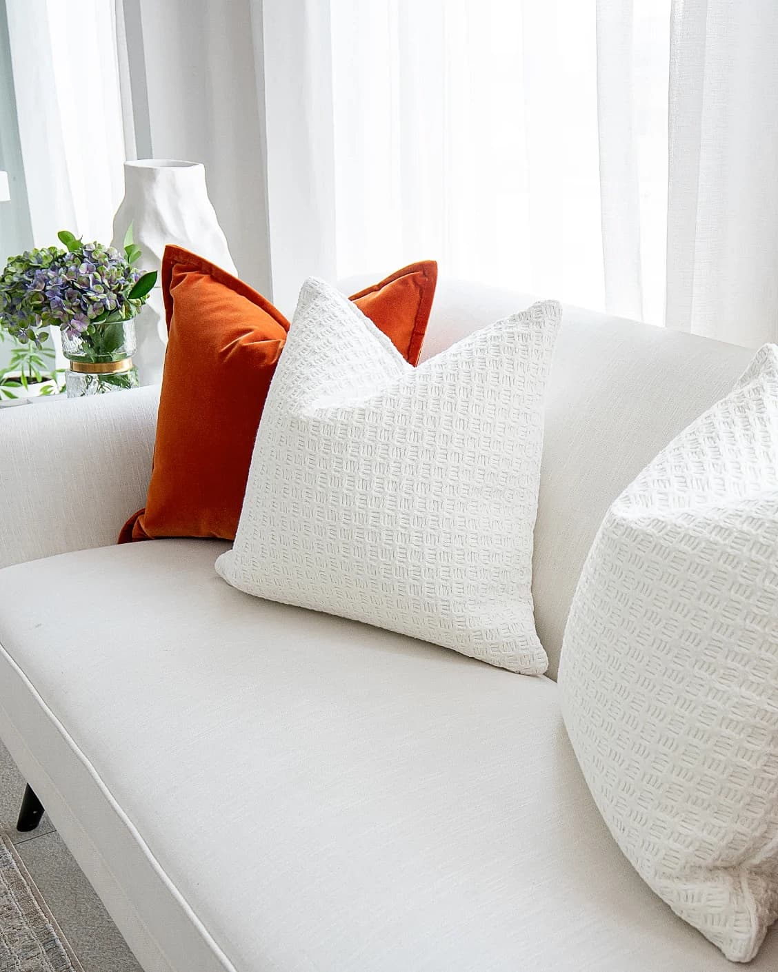 Dianne Bundle cushion, shown in a lifestyle front view as image 5