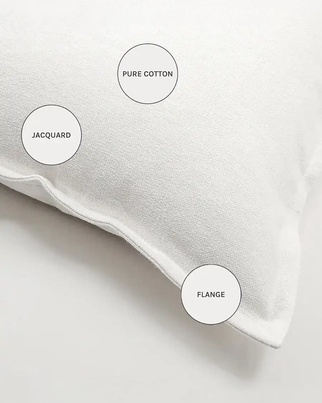 Dorothy Bianca cushions in white, shown in a product close-up as image 8