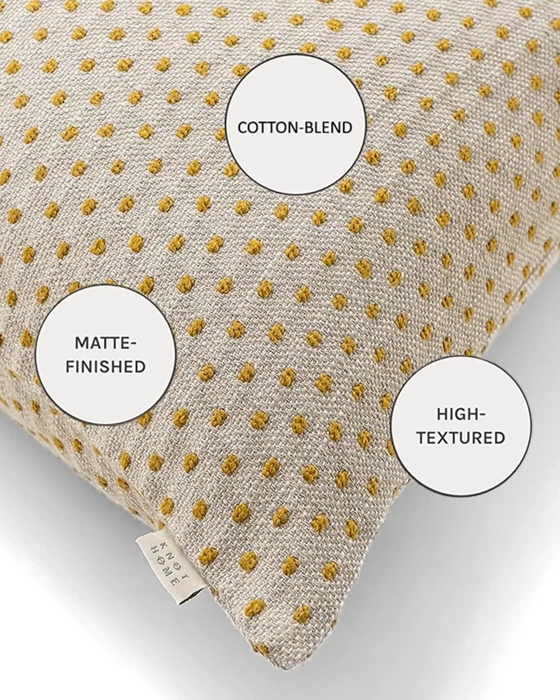 Dotty Barrymore cushions in beige, shown in a product close-up as image 10