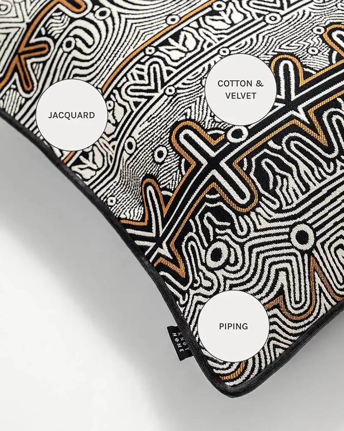 Edda Hodler cushions in black and silver, shown in a product close-up as image 11