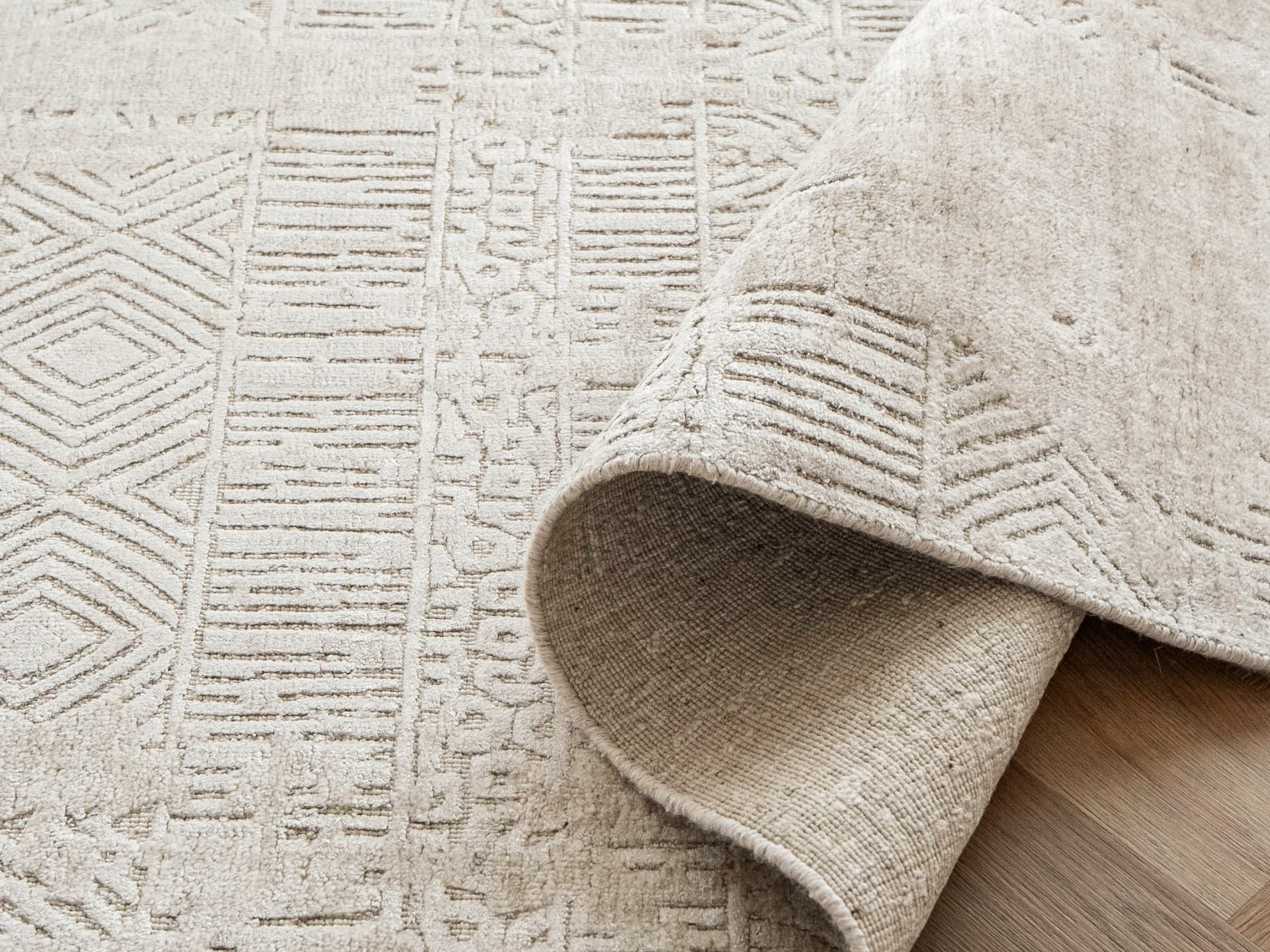 Eh Ava Limestone Round pots, shown in a lifestyle top view