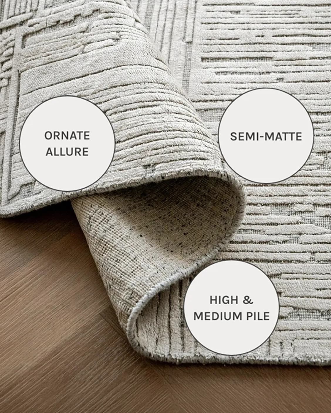 Eh Riley Stone carpets in stone and beige, shown in a close-up as image 13