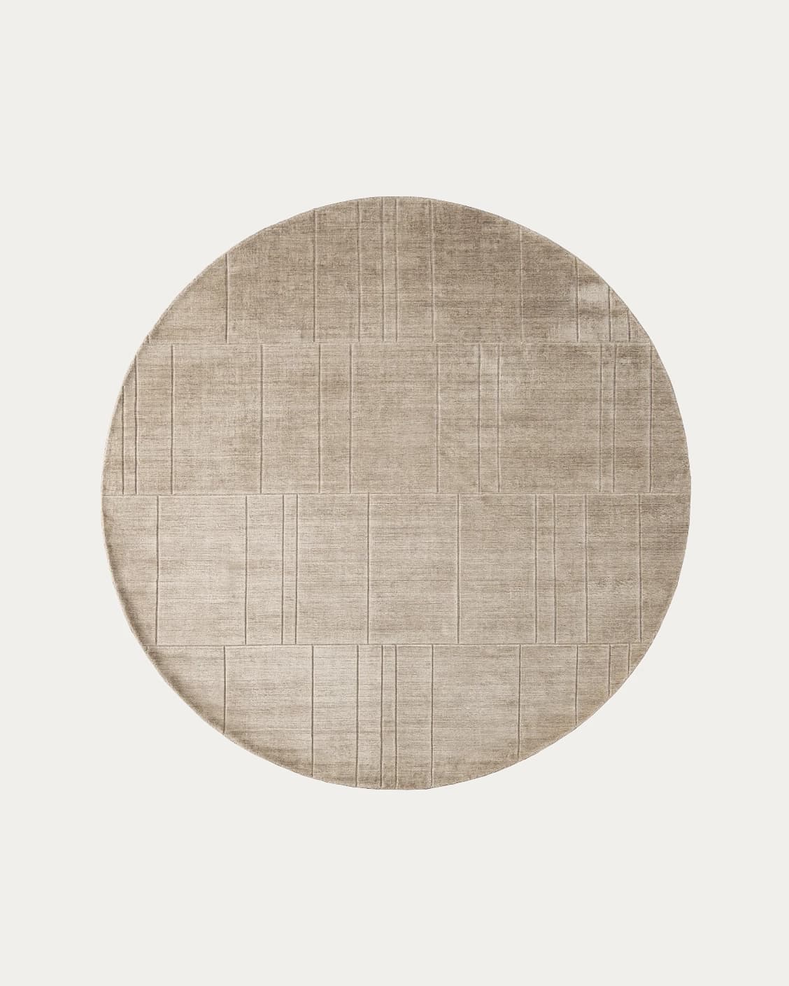 Elliot Sandy carpets in beige and taupe, shown in a product top view as image 1