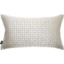 Elmas Klimt II cushion in silver and white, shown in a product front view as image 1