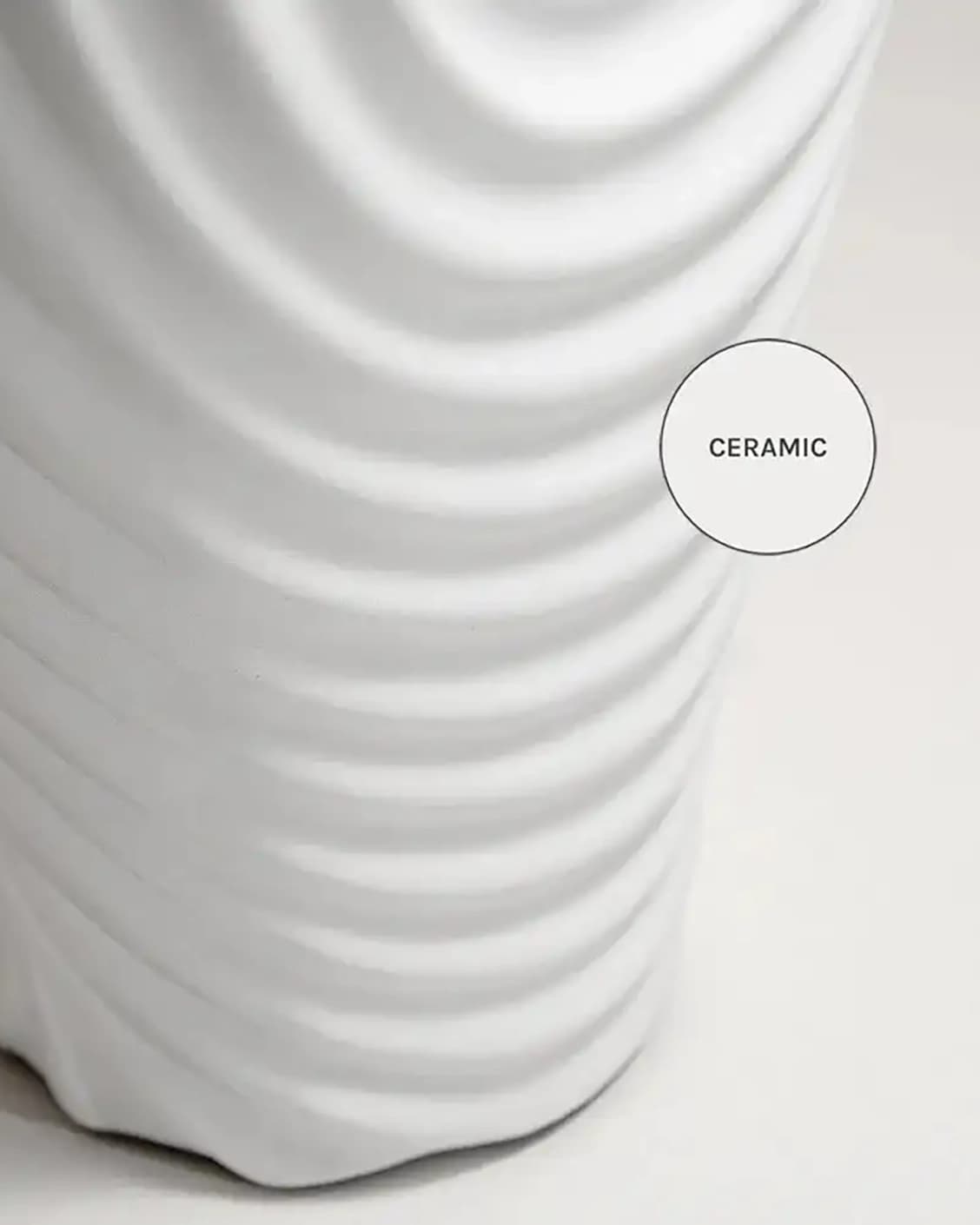Elvia Arneson vases in white, shown in a product close-up as image 13