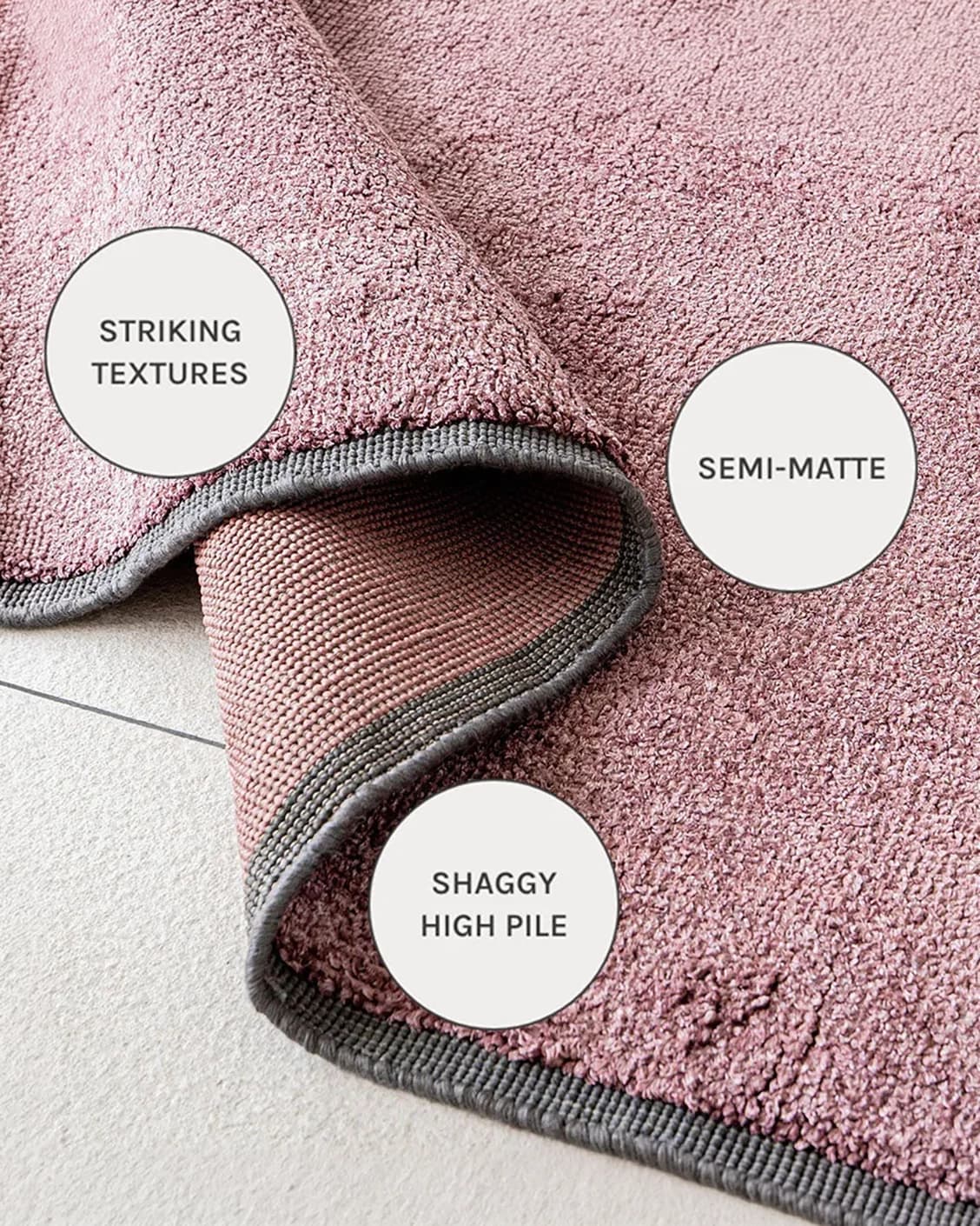 Elyse Rosso carpets in pink, shown in a close-up as image 14