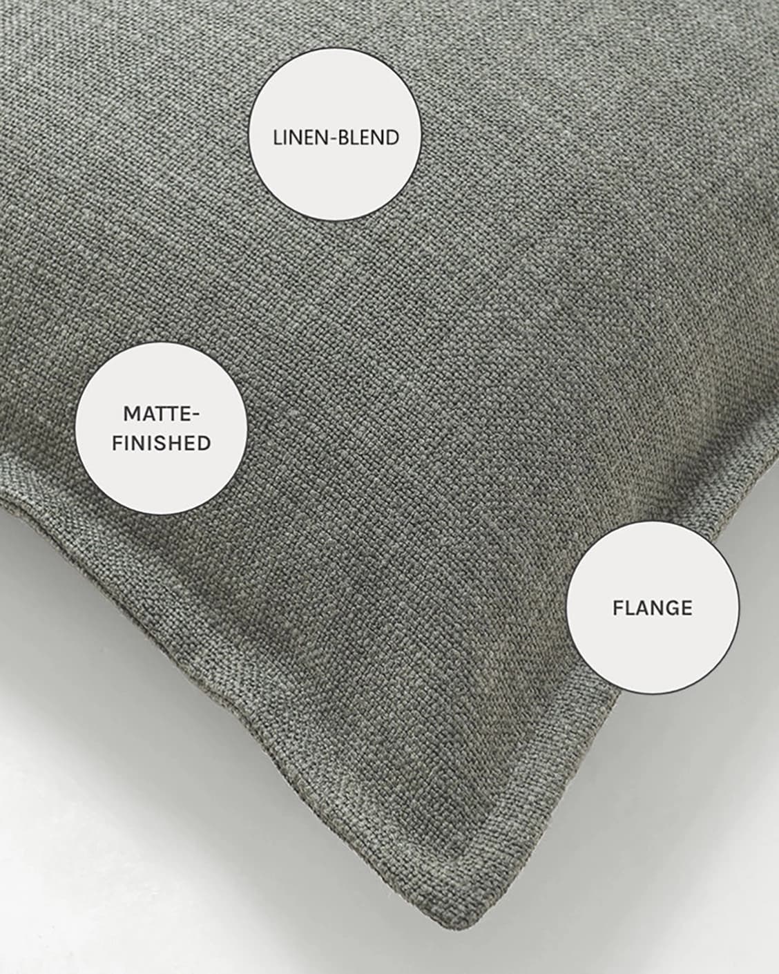 Emmett Olive cushions in olive and green, shown in a product close-up as image 10