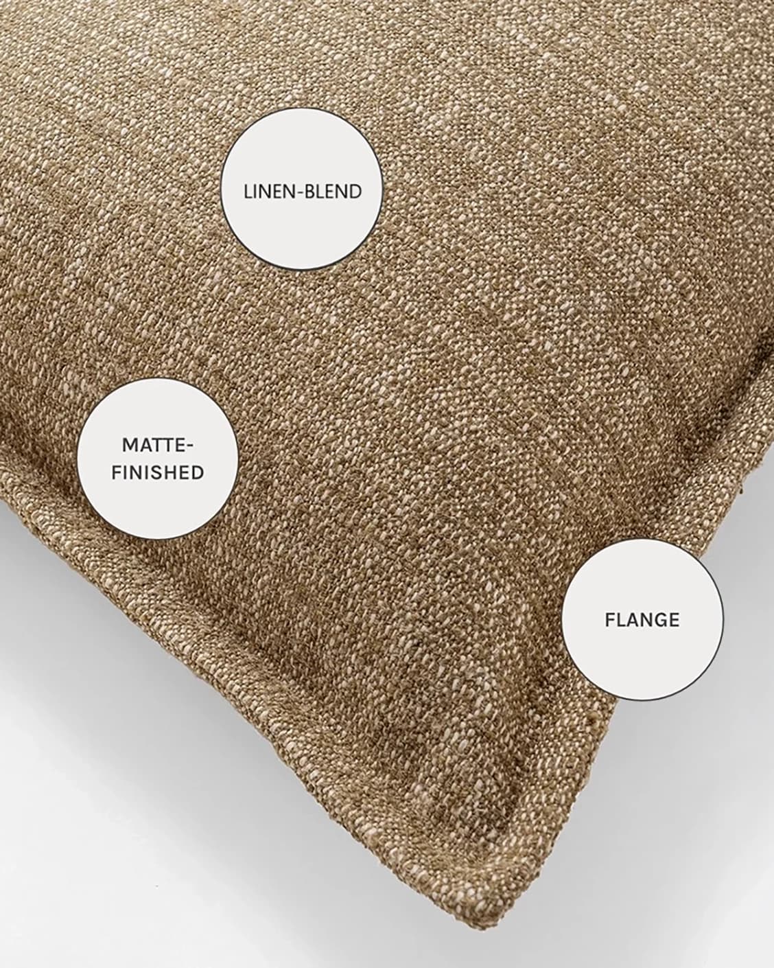 Emmett Tawna cushions in brown, shown in a product close-up as image 11