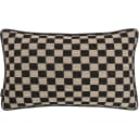 Enya Steele II cushion in black and beige, shown in a product front view as image 1