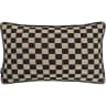 Enya Steele II cushion in black and beige, shown in a product front view as image 1