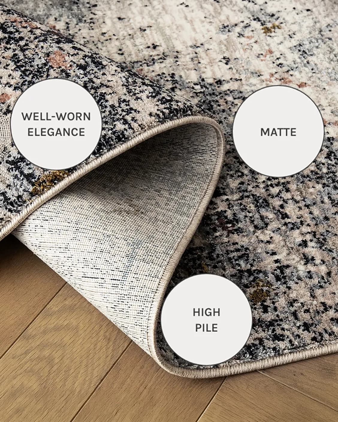 Ethan Ashton carpets in grey and beige, shown in a close-up as image 13