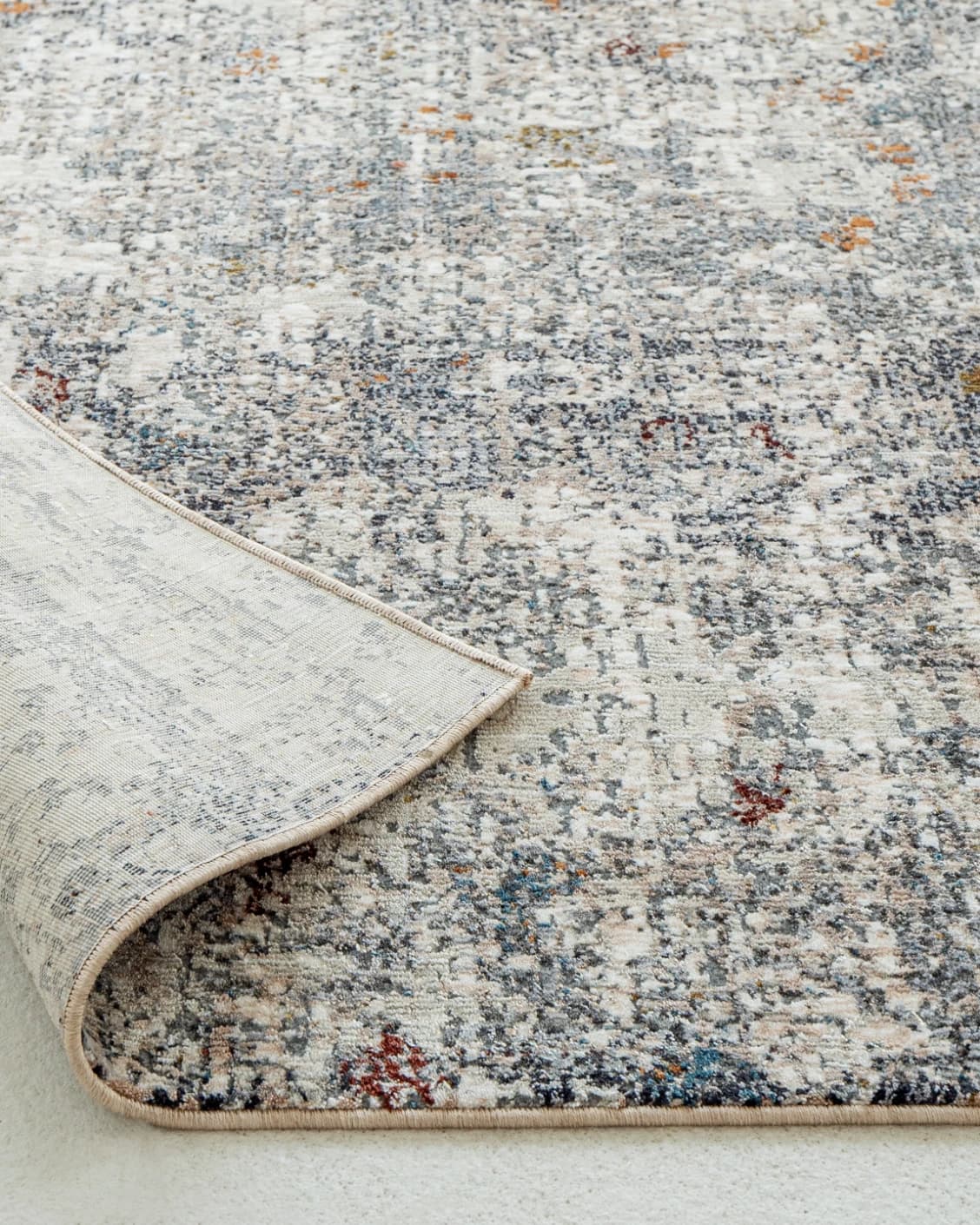 Ethan Ashton carpet in grey and beige, shown in a product close-up as image 10