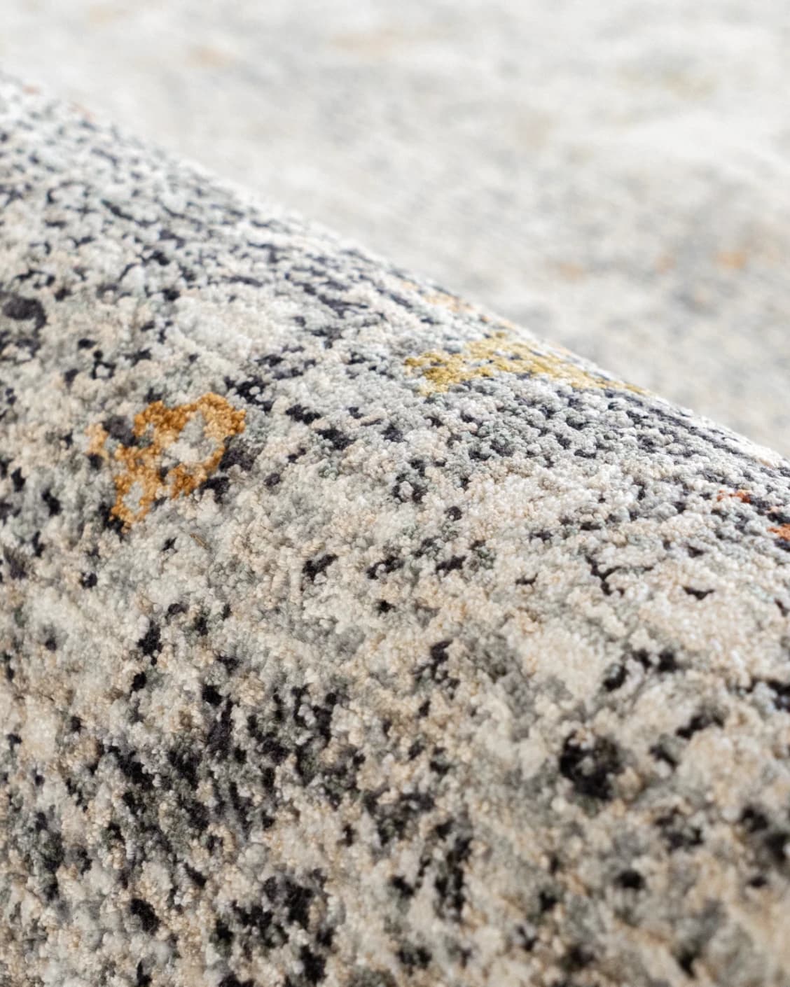 Ethan Ashton carpet in grey and beige, shown in a product close-up as image 12