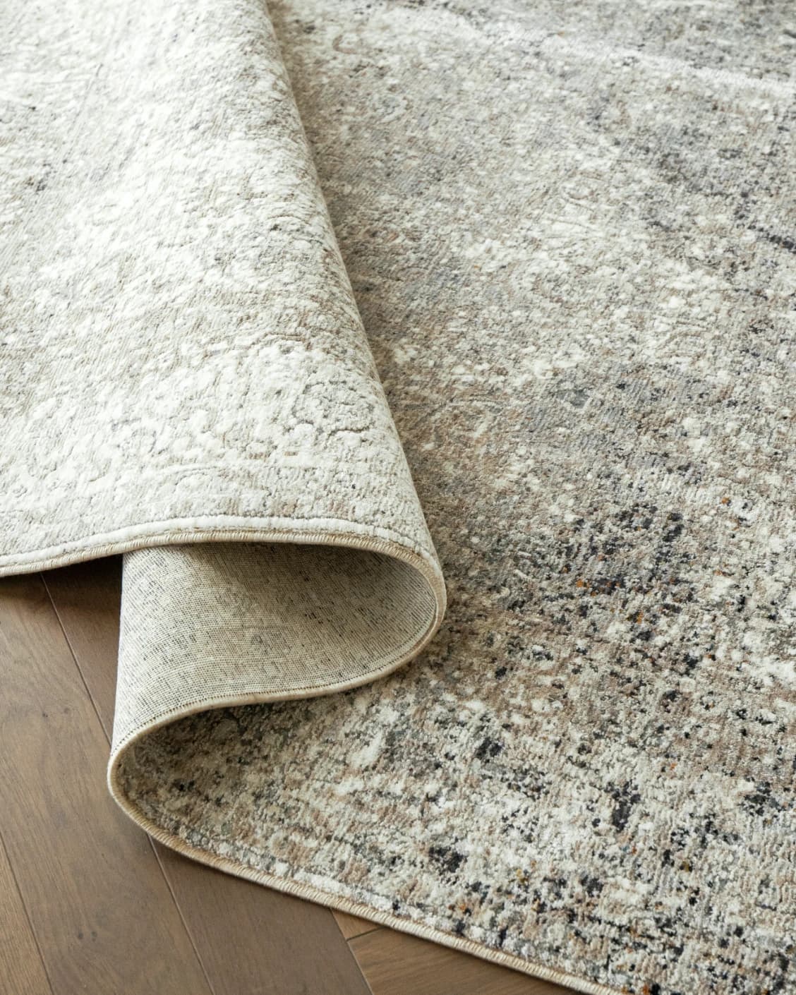 Ethan Dune carpet in grey and beige, shown in a product close-up as image 10