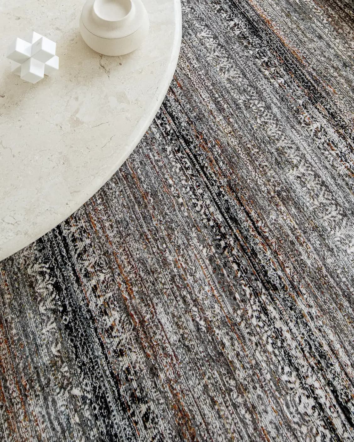 Ethan Ebony carpet in grey, shown in a product top view as image 13