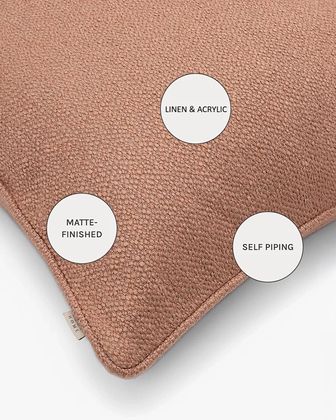 Fae Blush cushions in pink, shown in a product close-up as image 10