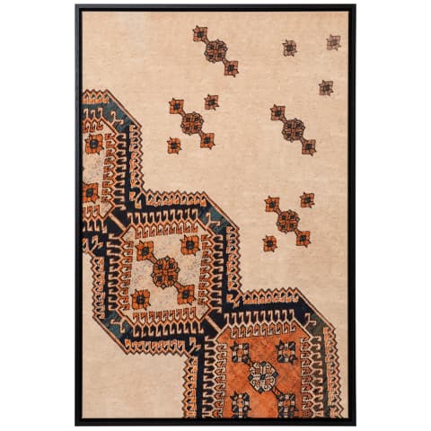 Feather Weight canvas in beige, blue and rust, shown in a product front view as image 1