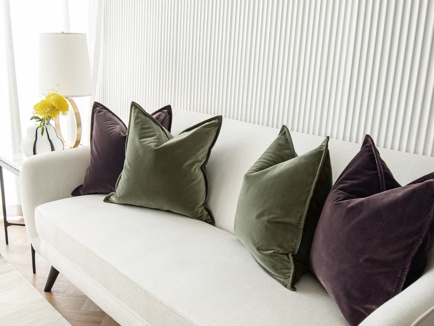 Fiala Bundle bundle cushions, shown in a lifestyle front view