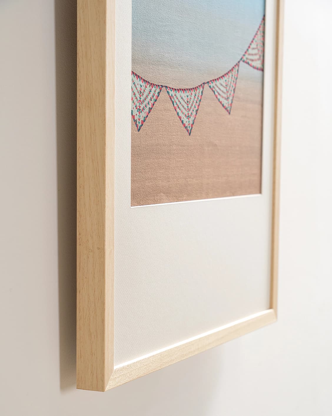 Fiesta fine art print in blue, shown in a lifestyle close-up view as image 5
