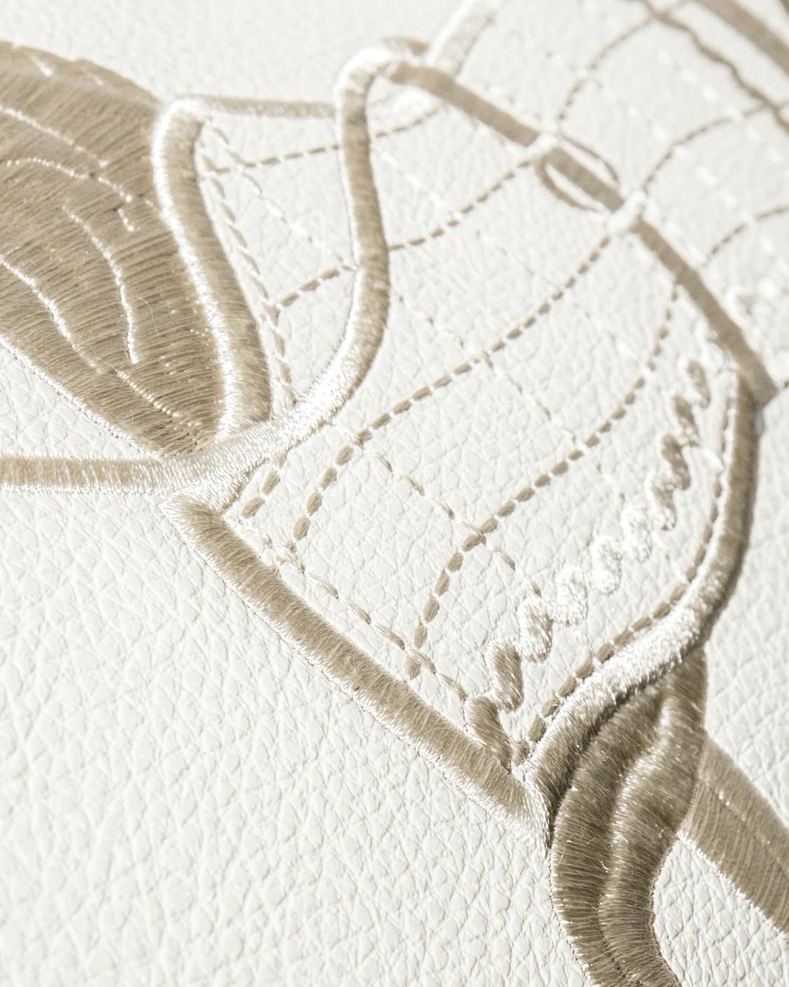 Filip Caravaggio cushion in white, shown in a product close-up as image 6