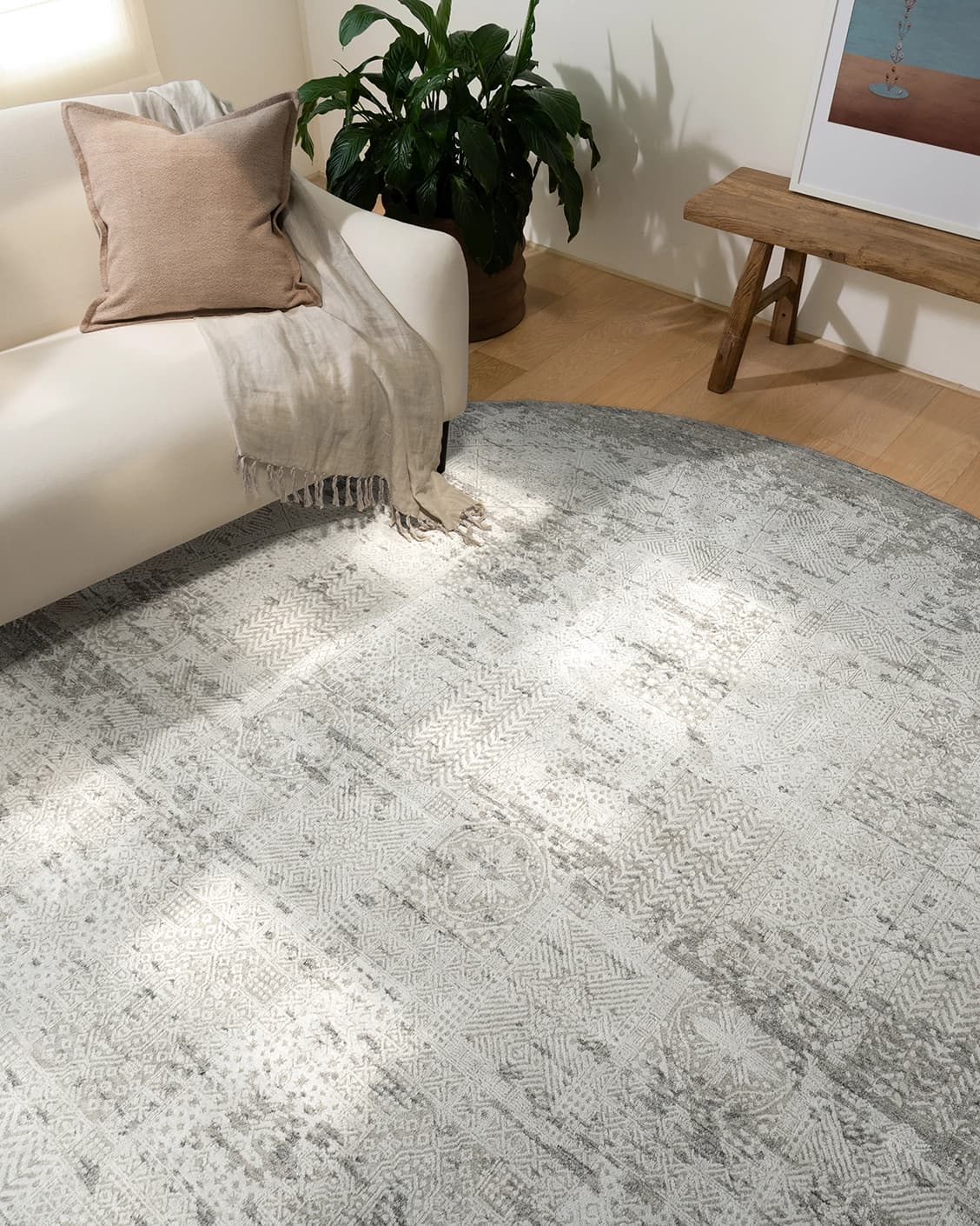 Finley Dune carpets in grey, shown in a product top view as image 2