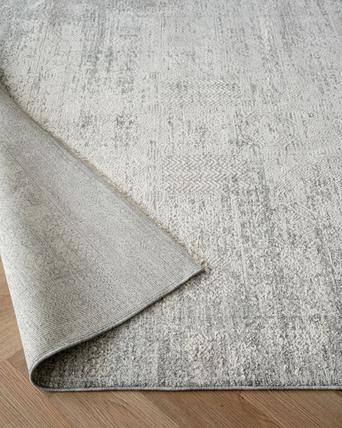 Finley Dune carpet in grey, shown in a product close-up as image 10