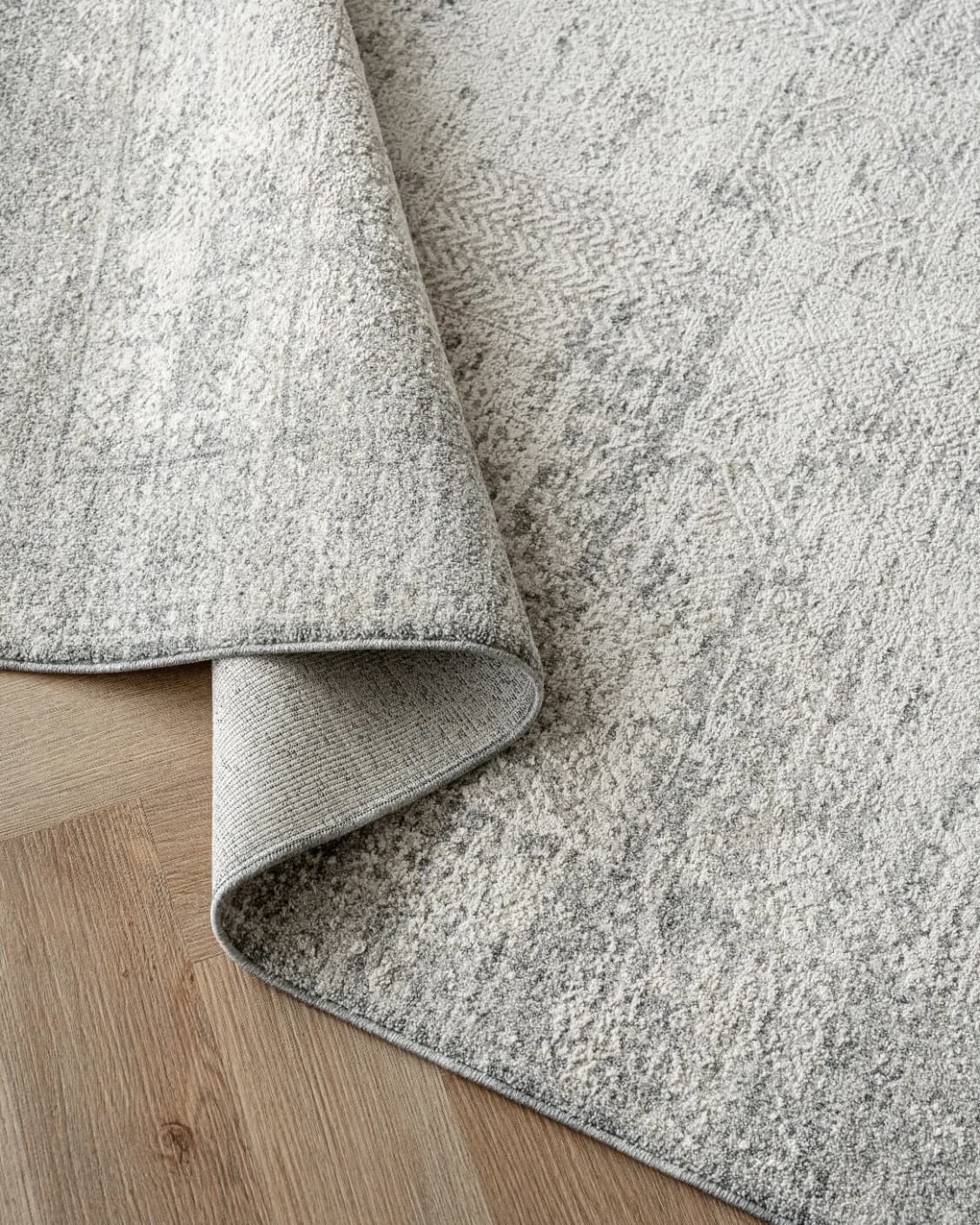Finley Dune carpet in grey, shown in a product top view as image 13