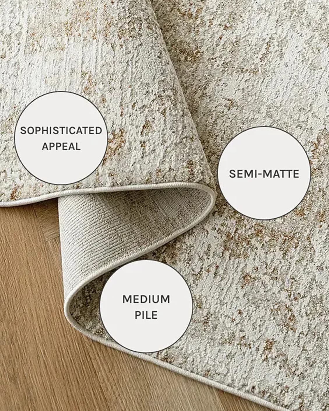 Finley Rust carpets in rust and beige, shown in a close-up as image 15