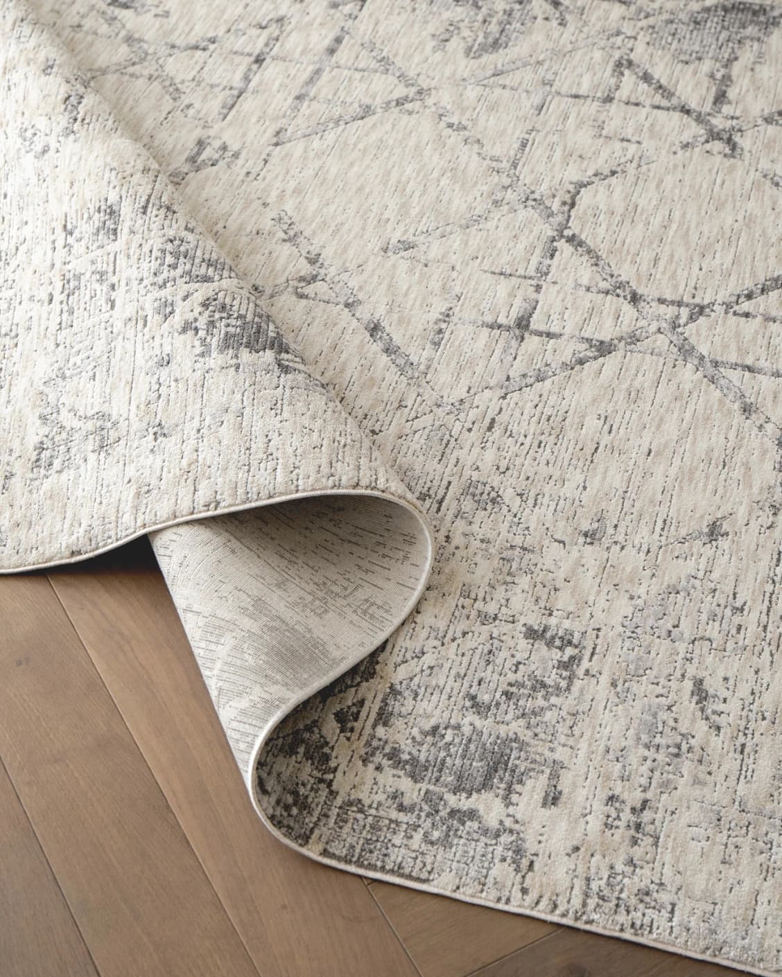 Freida Ashton carpet in grey and beige, shown in a product close-up as image 10