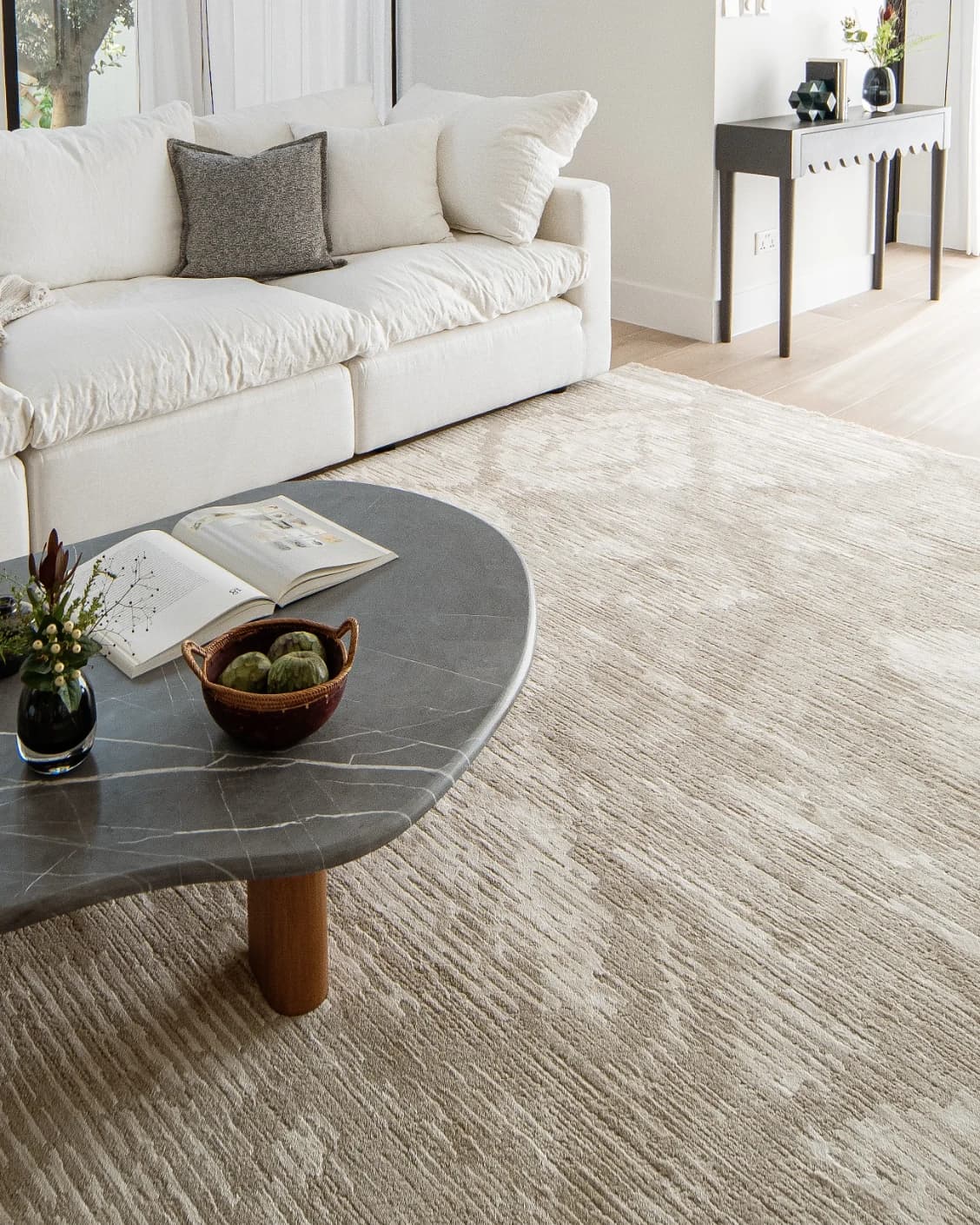 Freida Sandy carpet in beige, shown in a lifestyle as image 5