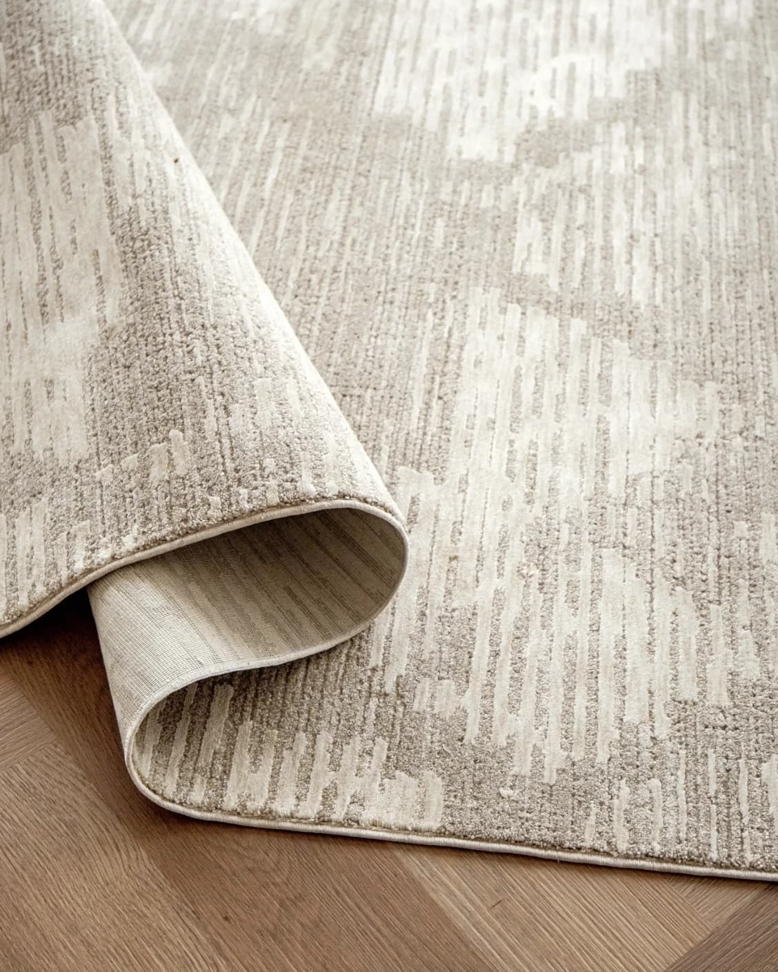 Freida Sandy carpet in beige, shown in a product close-up as image 12