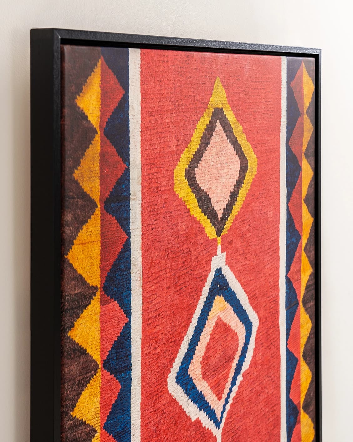 Gabbeh canvas in red, shown in a lifestyle close-up as image 6